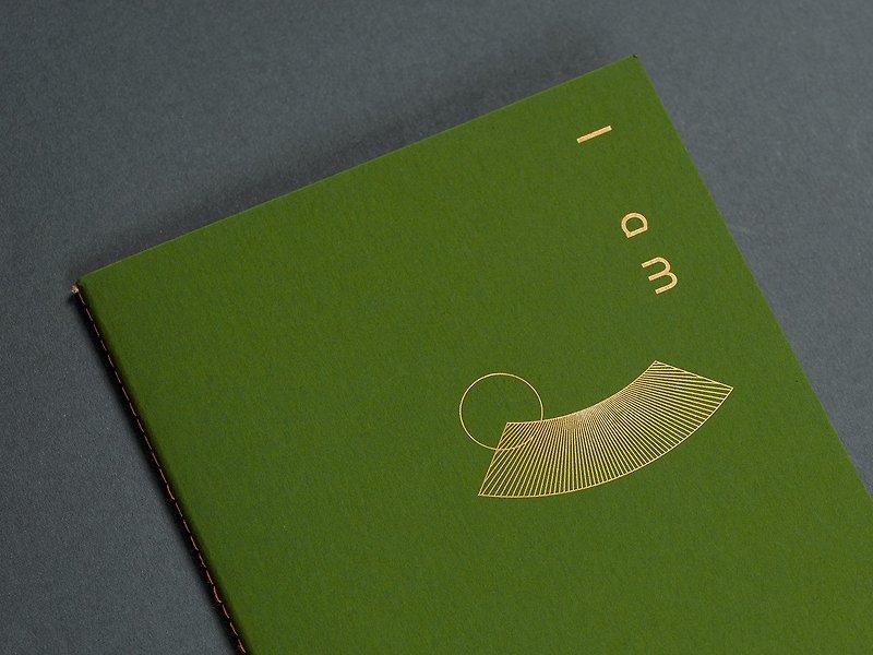 Simple design series notebook-olive green - สมุดบันทึก/สมุดปฏิทิน - กระดาษ สีเขียว