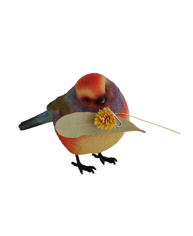 Japanese Magnets healing series flower color bird warbler paper needle suction iron table decoration stationery - Other - Resin Multicolor