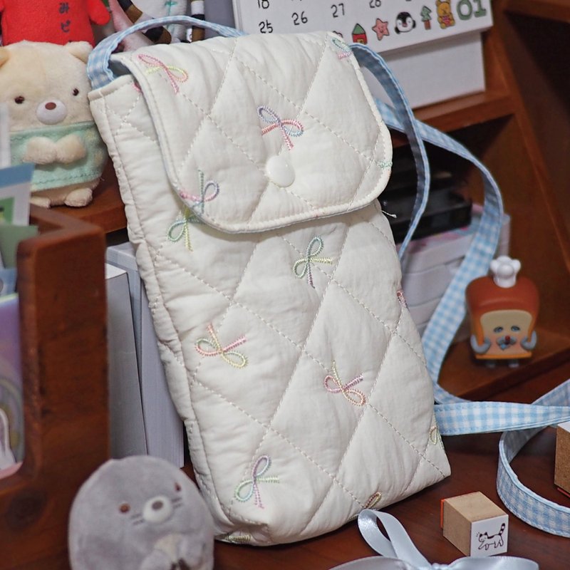 Puppy Bus Cute Puppy Soft & Adorable Handmade Bag Padded Phone Pouch / Earbud Case - Headphones & Earbuds Storage - Other Materials Multicolor