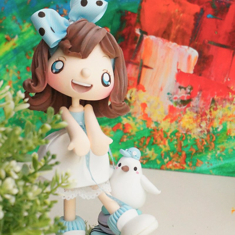 Exclusively Sold Here Handmade Clay My Doll #2022127 - ของวางตกแต่ง - ดินเหนียว 