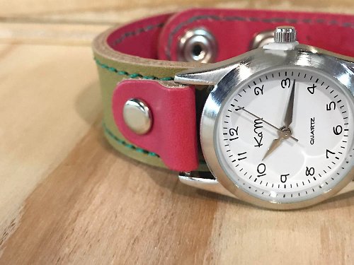 kouzandmokobo STITCH 毎日つけていたくなる時計 ステッチラン腕時計 ユニセックスOK SRW-ORR-GS