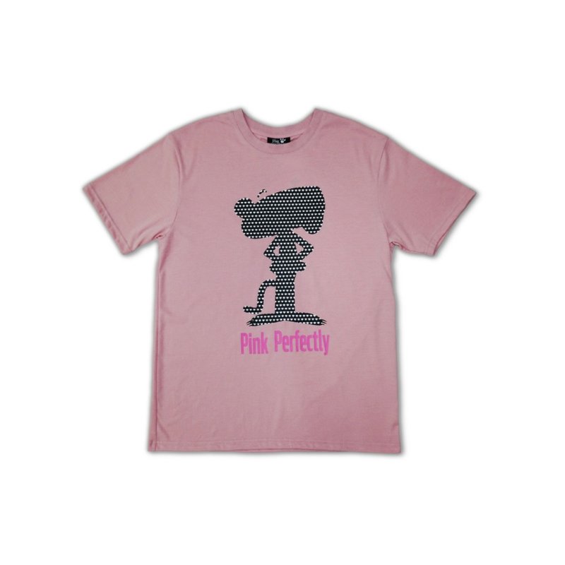 Hate Monday'' X PINK PANTHER - TEE(PPHM-T02) - เสื้อฮู้ด - ผ้าฝ้าย/ผ้าลินิน สึชมพู