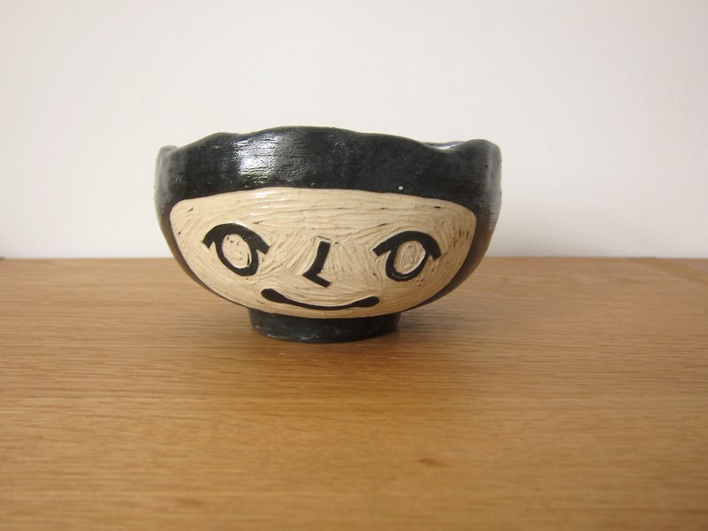 Girl pottery bowl - Pottery & Ceramics - Pottery Black