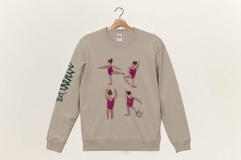 Little Ballerina Crewneck Sweatshirt - Women's Tops - Cotton & Hemp Multicolor