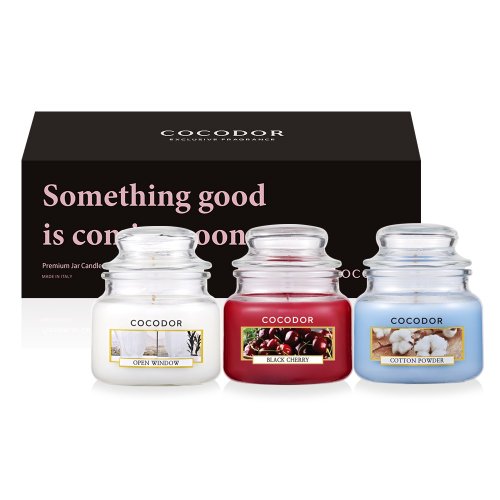 COCODOR 珂珂朵爾 cocodor-純淨香氛蠟燭禮盒 (95g/3入組)