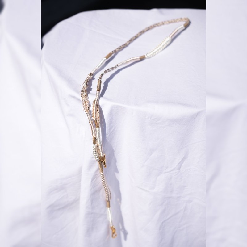 MULTI STRAP 120 -beige-  手機掛繩　手機背帶　手機吊飾　相機 smart phone strap lanyard camera - 手機掛繩/背帶 - 其他人造纖維 