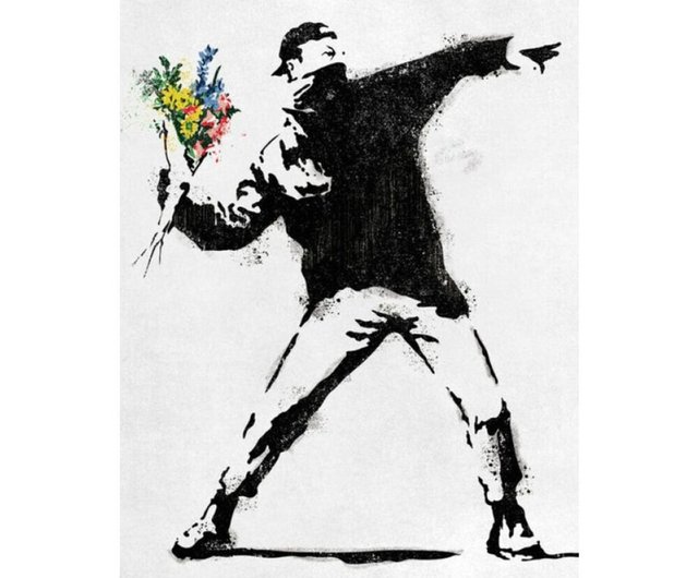 The World of Banksy Flower Thrower/ポスター