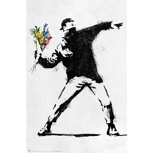 Dope 私貨 【班克西】擲花者海報/Banksy