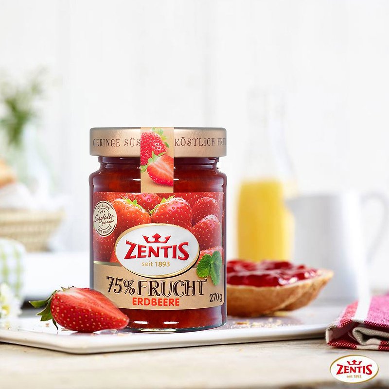 【Buy one get one free】Jendish 75% Strawberry Jam 270G (Instant Goods) - Jams & Spreads - Fresh Ingredients 