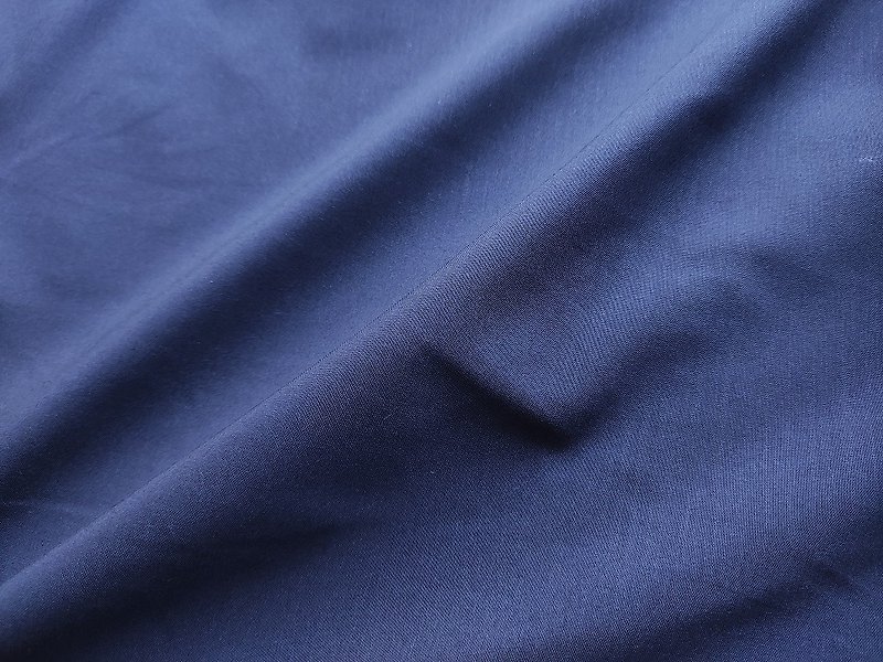 Quiet night plain dark blue elastic cloth