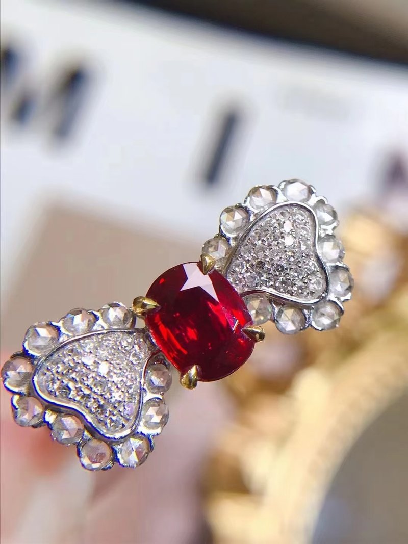 Taipei Aos Jewelry non-fired ruby ​​ring - แหวนทั่วไป - เครื่องเพชรพลอย 