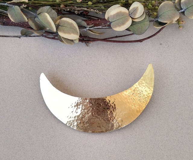 crescent moon barette 三日月バレッタ真鍮 - ショップ appartement