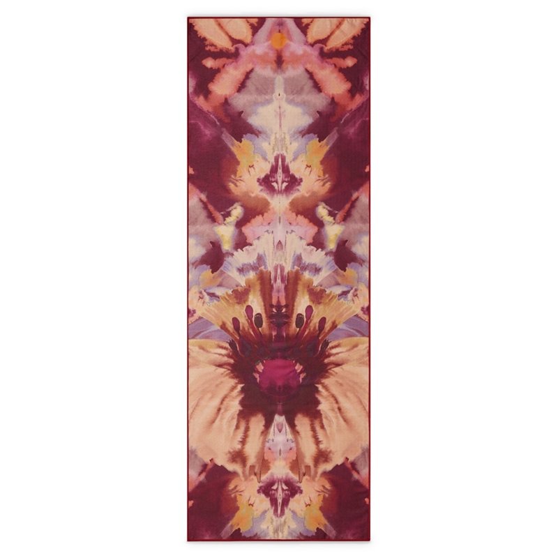 【Manduka】Yogitoes 2.0 瑜珈舖巾 - Bloom (濕止滑) - 運動配件 - 其他材質 紅色