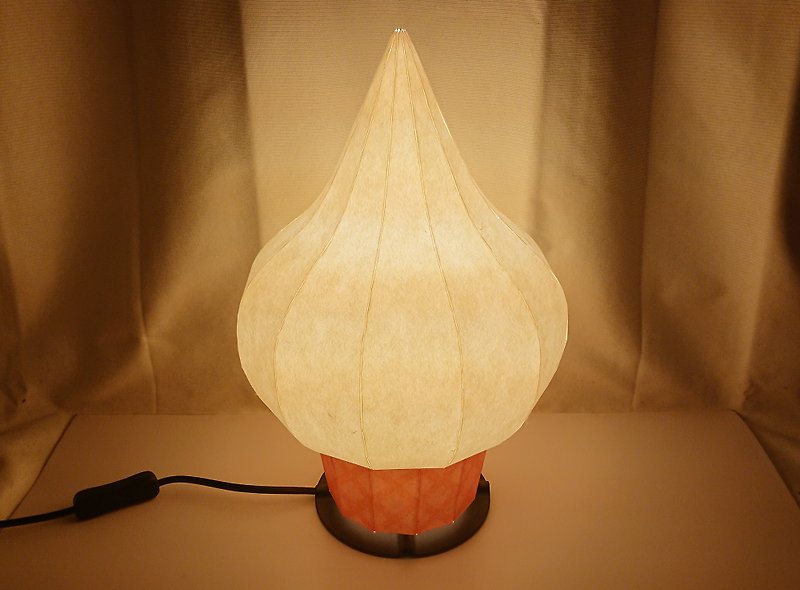 โคมไฟตั้งโต๊ะเจลาโต้ โป๊ะโคมกระดาษญี่ปุ่น - โคมไฟ - กระดาษ ขาว