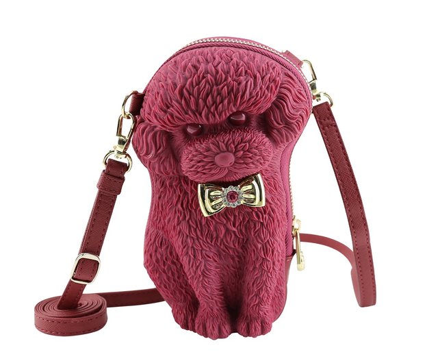 Poodle Shoulder Bag - Red Toy Poodle Shoulder Bag - Red Toy