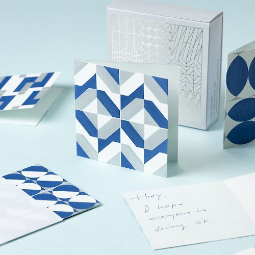 Nandaka 二つ折りメッセージカード Tile Series: 01-09 Boxed Set