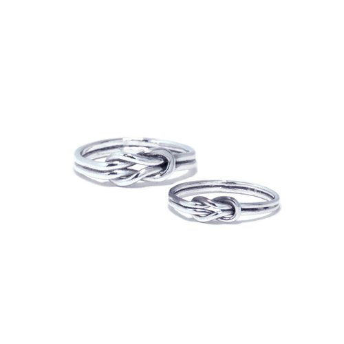 Ciao金工-Jewelry Design 文化幣金工手作課程 純銀戒指【相扣】雙扣結戒指