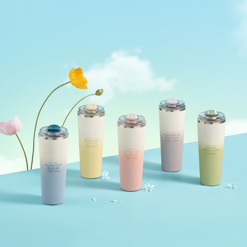 不鏽鋼鈦陶瓷易潔層隨行杯800ML - 保溫瓶/保溫杯 - 其他金屬 粉紅色