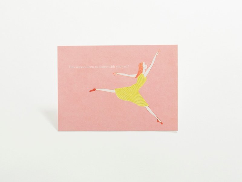 post card (pink solo dancer) - Cards & Postcards - Paper Multicolor