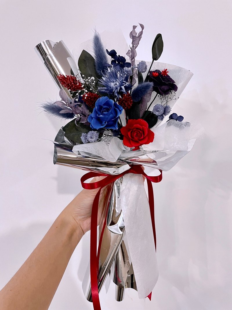 [Single ready stock] Shining eternal rose bouquet-Valentine's Day bouquet - Dried Flowers & Bouquets - Plants & Flowers Red