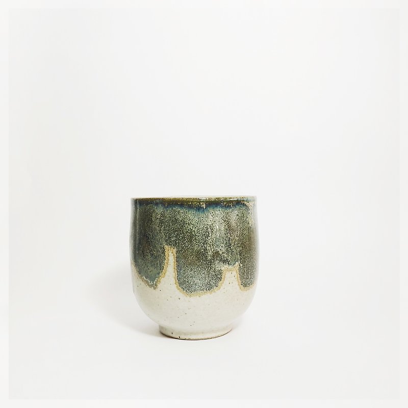 Flambe Glaze Cup-Sandy Yellow - Teapots & Teacups - Pottery Green