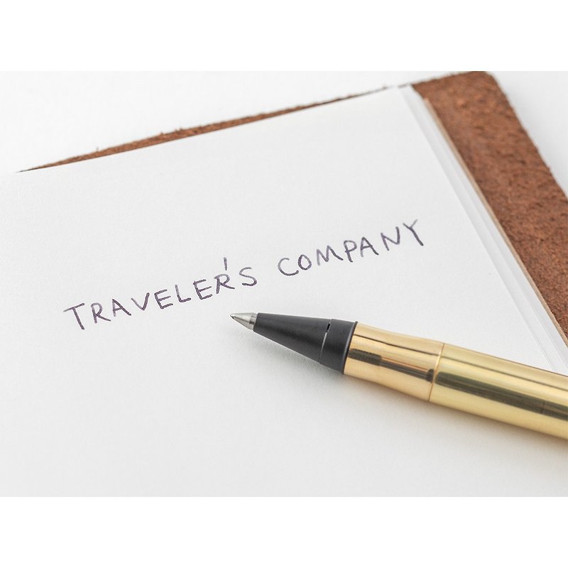 Traveler's Notebook黃銅系列經典再現 - 鋼珠筆 FACTORY GREEN - 鋼珠筆 - 銅/黃銅 綠色