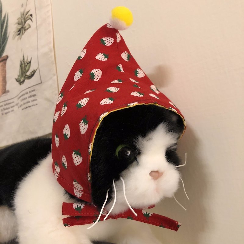 [Hand-made by Cha&#39;s] Pet hat, pointed elf hat, baby hat, cat hat, puppy hat