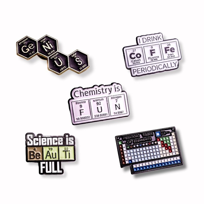 Science Pin science brooch second generation - เข็มกลัด - โลหะ 