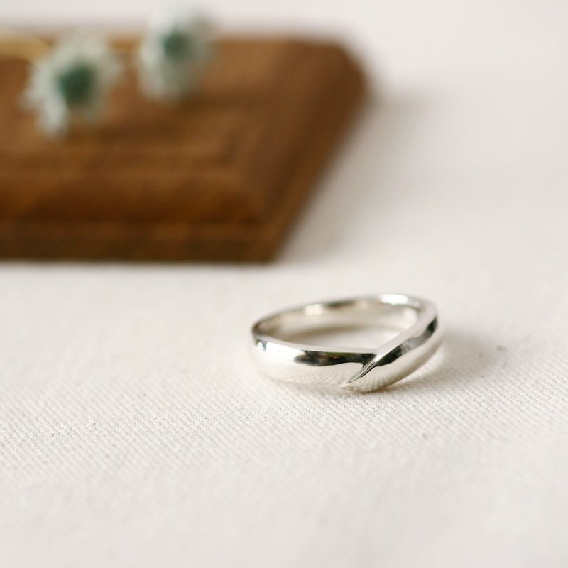 Overlap ring Silver 925 - แหวนทั่วไป - โลหะ สีเงิน