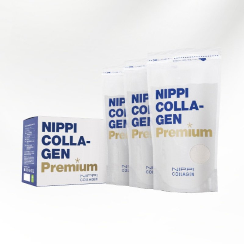 【NIPPI】Premium 100% 純膠原蛋白胜肽白金版- 1盒/100gX3 - 養生/保健食品/飲品 - 濃縮/萃取物 金色