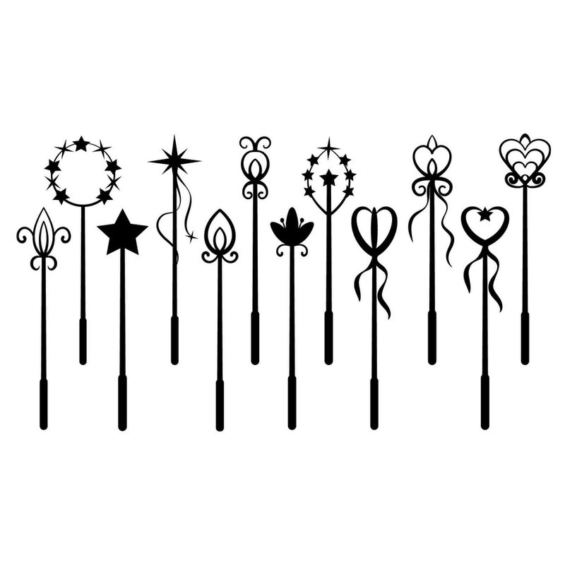 Magic wand svg, wands svg, magic wand eps, wands eps, magic wand png, wands png - 圖文模板設計 - 其他材質 