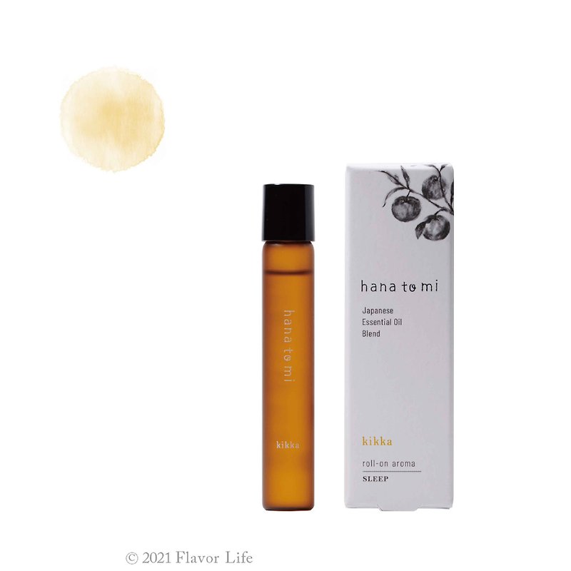 [kikka sleeps soundly] compound rolling ball essential oil – Japanese hanatomi finger oil/relaxation/little fragrance - Fragrances - Essential Oils Yellow