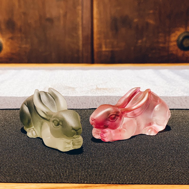 琉璃 臥兔 茶枕 - 茶壺/茶杯/茶具 - 琉璃 