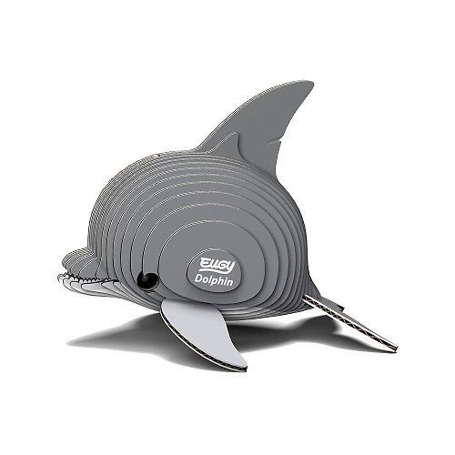 EUGY 3D紙板拼圖 EUGY 3D紙板拼圖-海豚 可愛 動物 水族館 鯨魚 DIY 玩具 親子