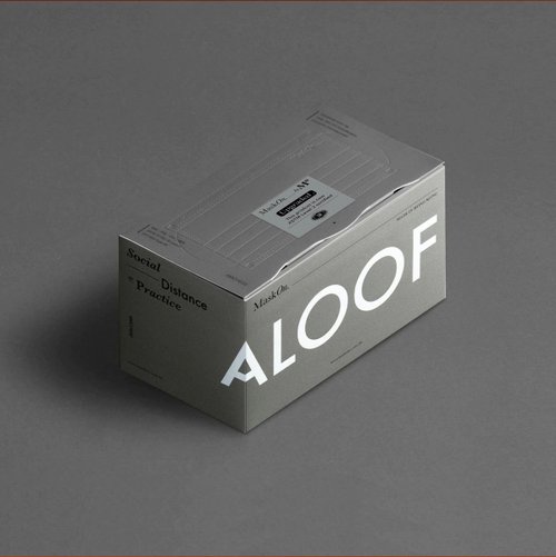 MO / MaskOn. 極簡灰 - 4層一次性口罩 30個