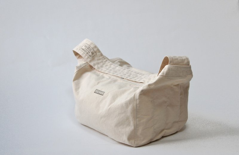 SHELF PAPERBOY - 手提包/手提袋 - 棉．麻 白色