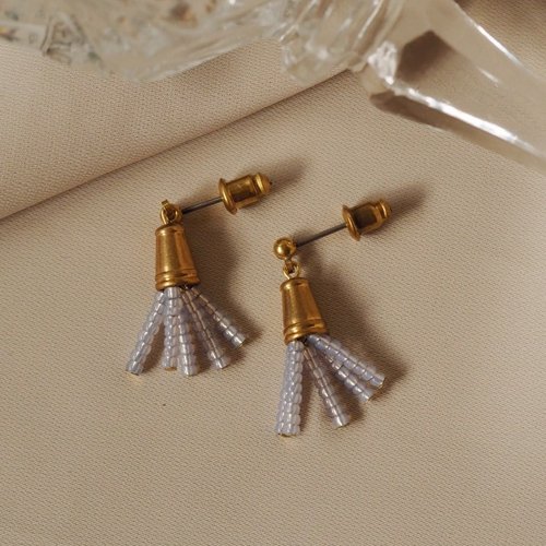 Mini Gold Tassel Earrings