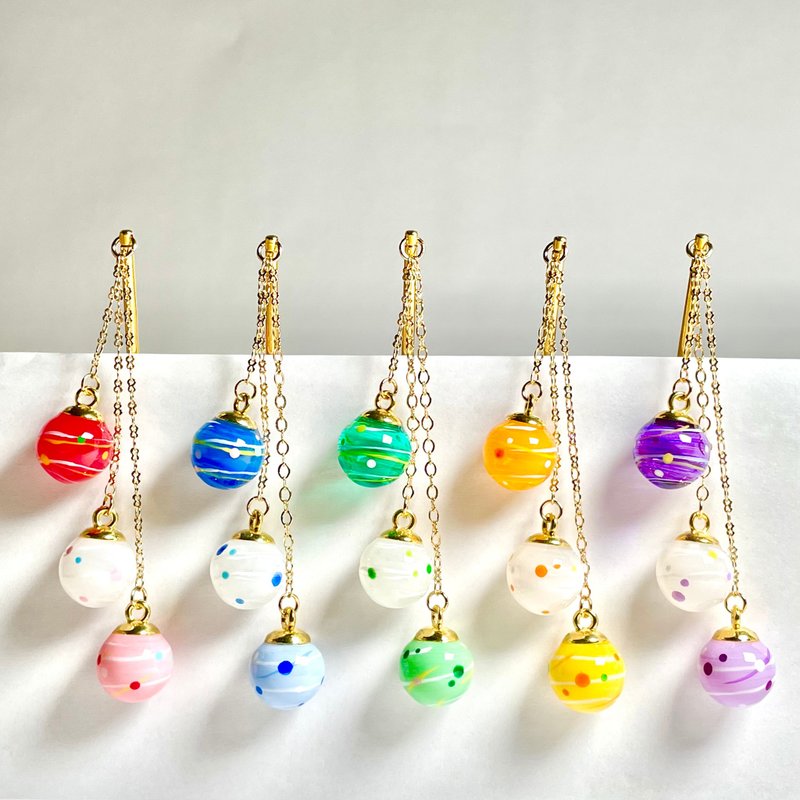 Made to order Japanese style hair ornament　Swaying water balloon - เครื่องประดับผม - เรซิน 