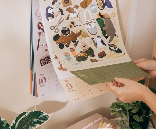 限定】2026年ポスターカレンダー＆卓上カレンダー 各1個セット