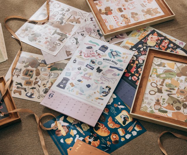 限定】2026年ポスターカレンダー＆卓上カレンダー 各1個セット