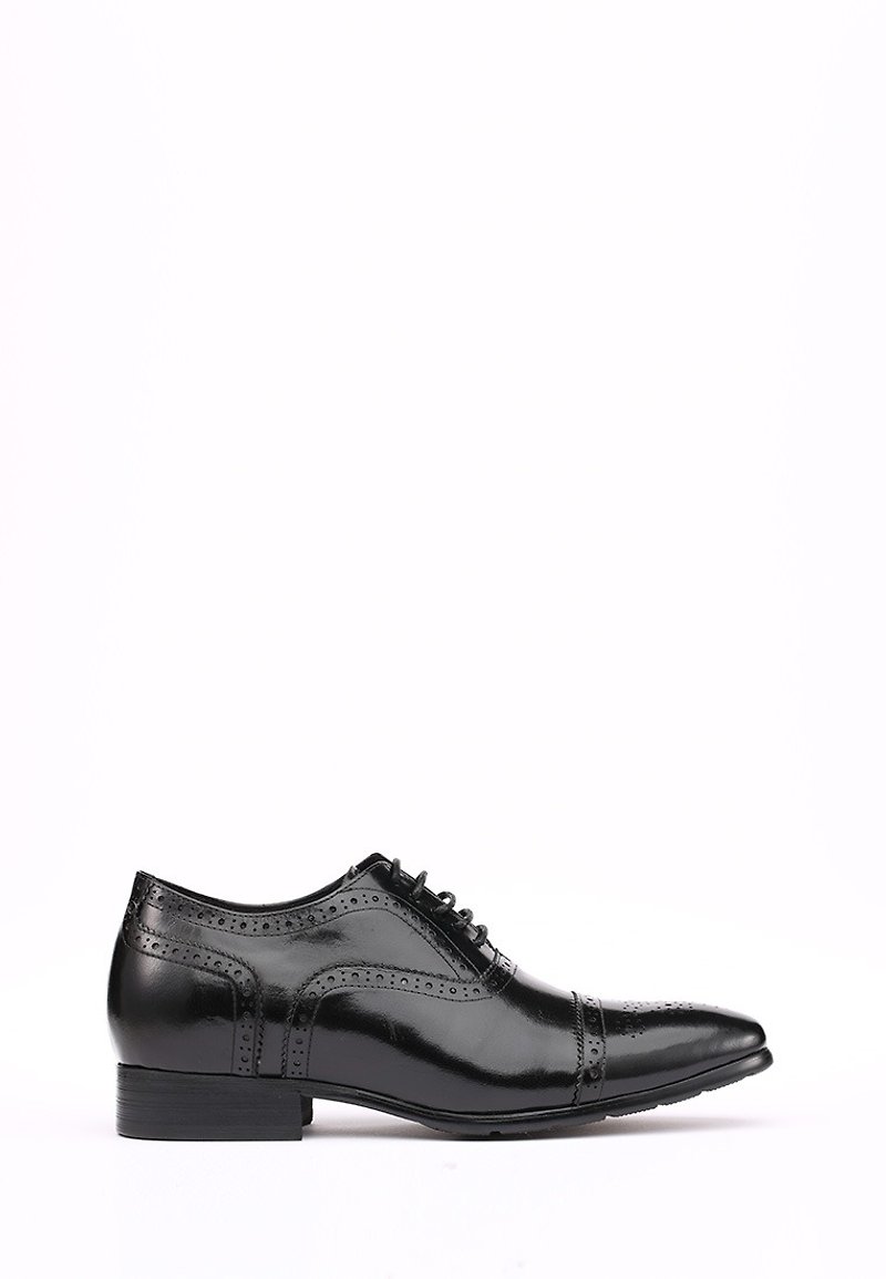 Kings Collection 真皮桑托尼增高鞋增高三吋 KV80044 黑色 - 男款皮鞋 - 真皮 黑色