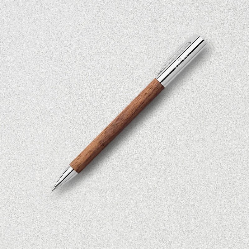 【Faber-Castell】成吉思汗AMBITION胡桃木原子筆 免費刻字 - 原子筆/中性筆 - 木頭 咖啡色