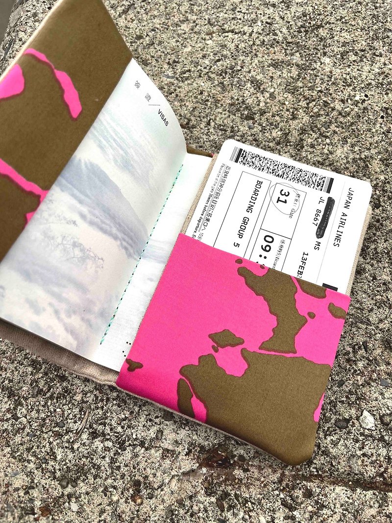 Travel passport cloth cover exchange gift - Other - Cotton & Hemp 