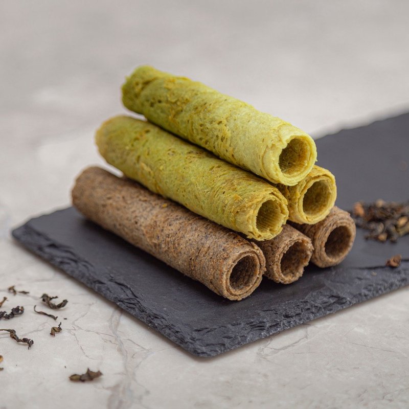 [Kuo Yuan Ye] Rich Egg Rolls Series Gift Box - Cake & Desserts - Fresh Ingredients Brown