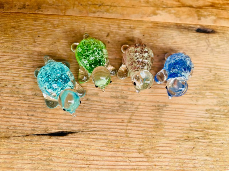 夜光 四色小烏龜  水晶玻璃(組) - 擺飾/家飾品 - 玻璃 