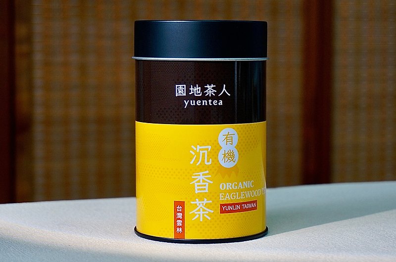 台灣有機沉香茶100g 園地茶人yuentea  無咖啡因單寧 安神助眠 - 茶葉/茶包 - 其他材質 黃色