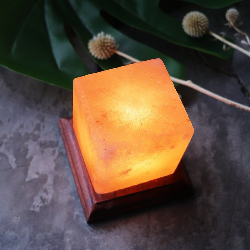USB gold brick (rose) salt lamp// promotion luck - Lighting - Other Materials Orange