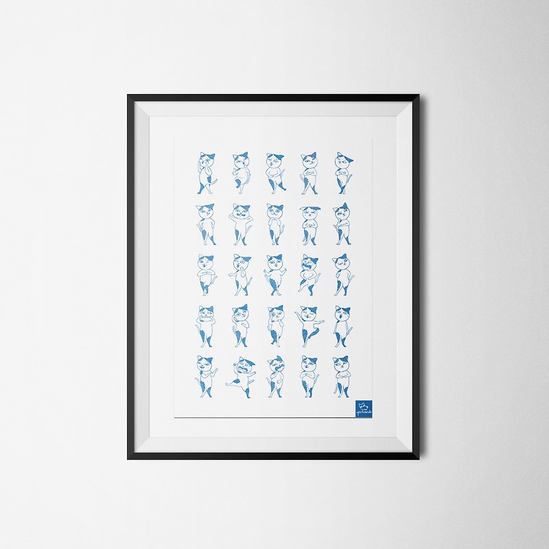 〔Dolu 25〕A3 poster - โปสเตอร์ - กระดาษ สีน้ำเงิน