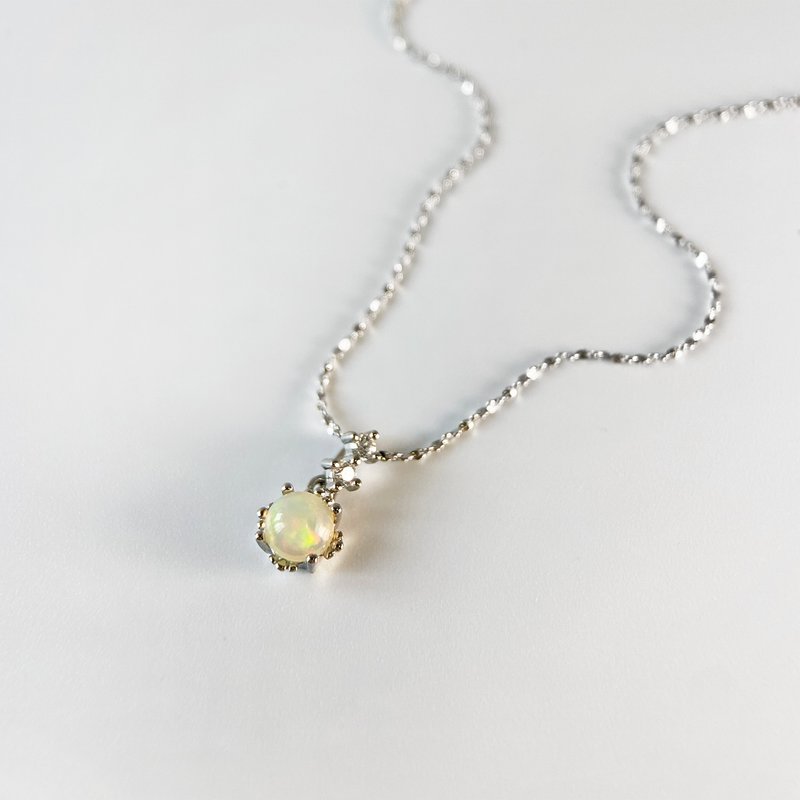 15% off for 2 pieces | African Opal Opal Sterling Silver Necklace (VVS Level) - Necklaces - Sterling Silver 