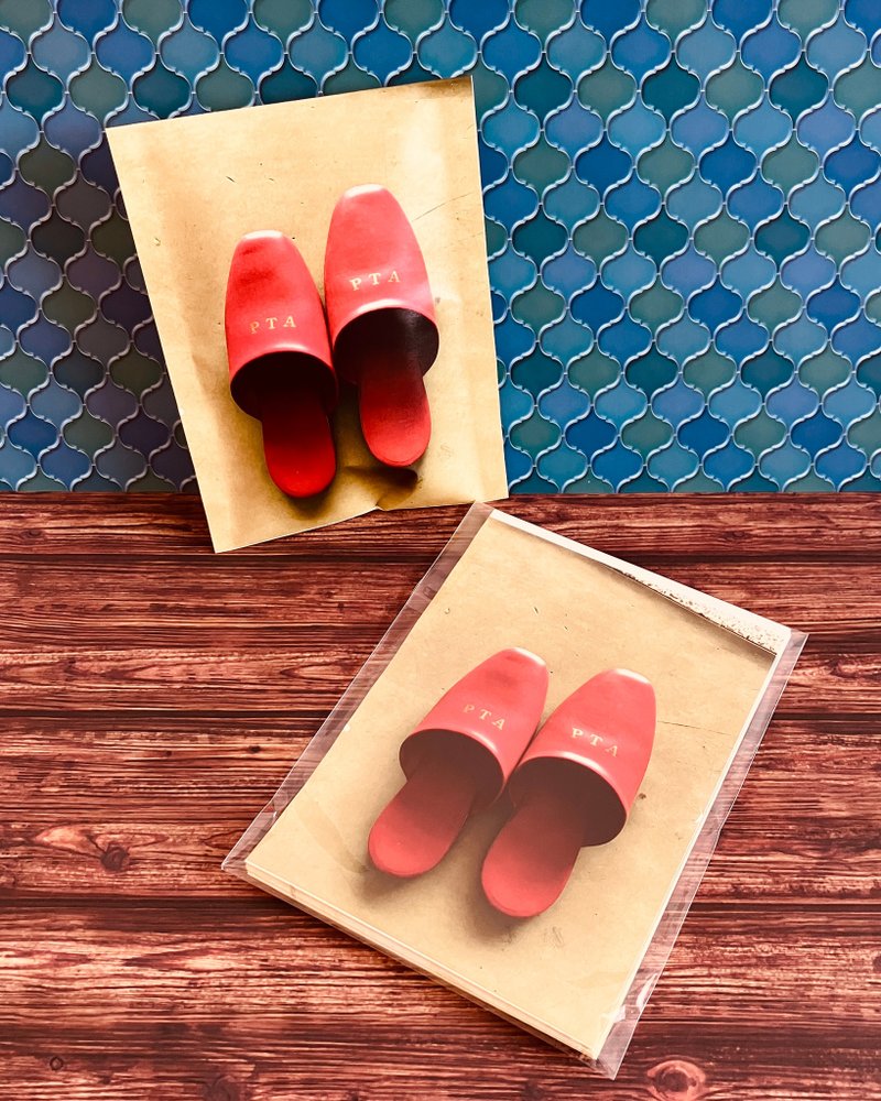 【クロデンワ舎】スリッパお店袋 - 包裝材料/包裝紙 - 紙 紅色